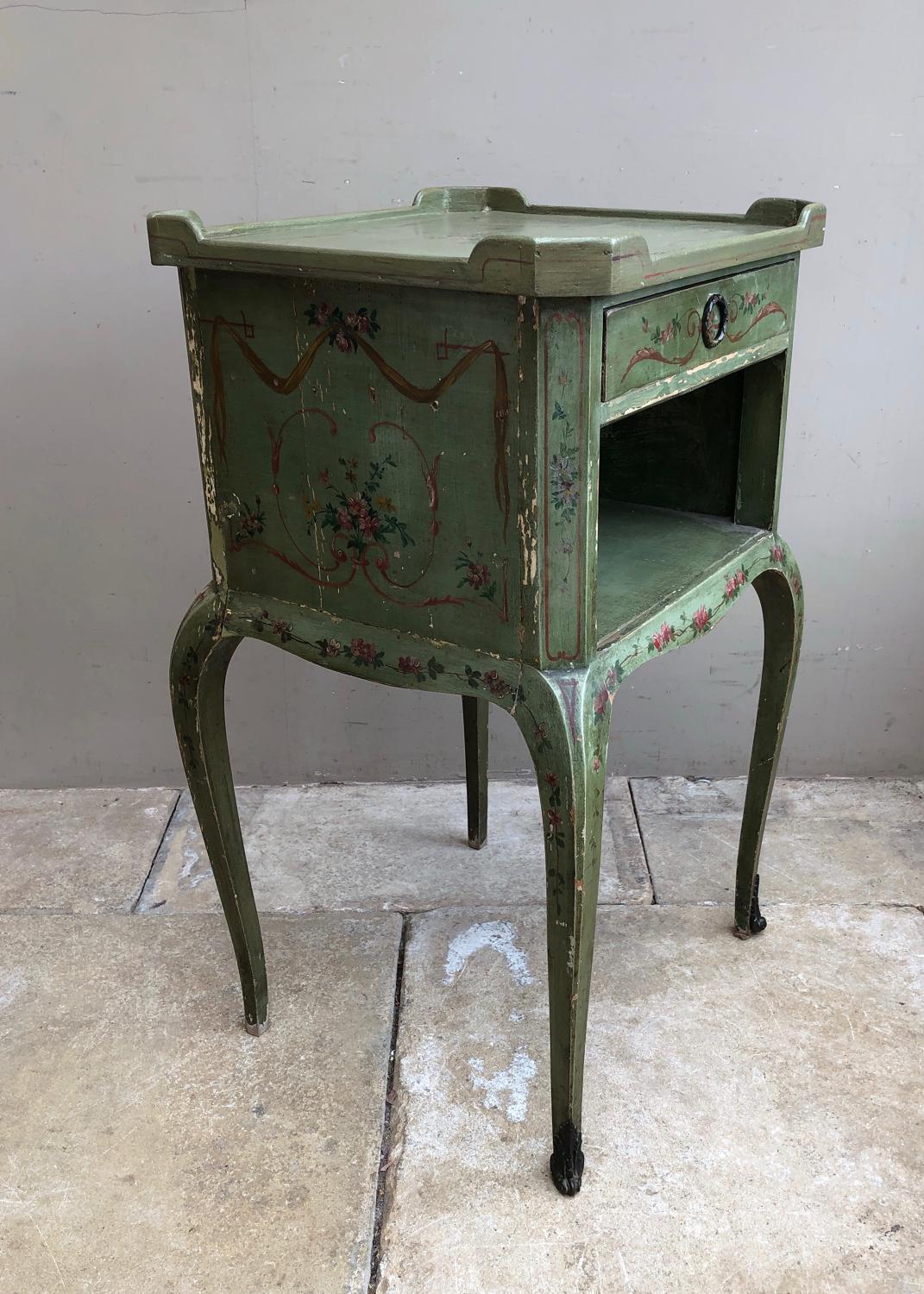Early 20th Century Side Table in Original Paint.