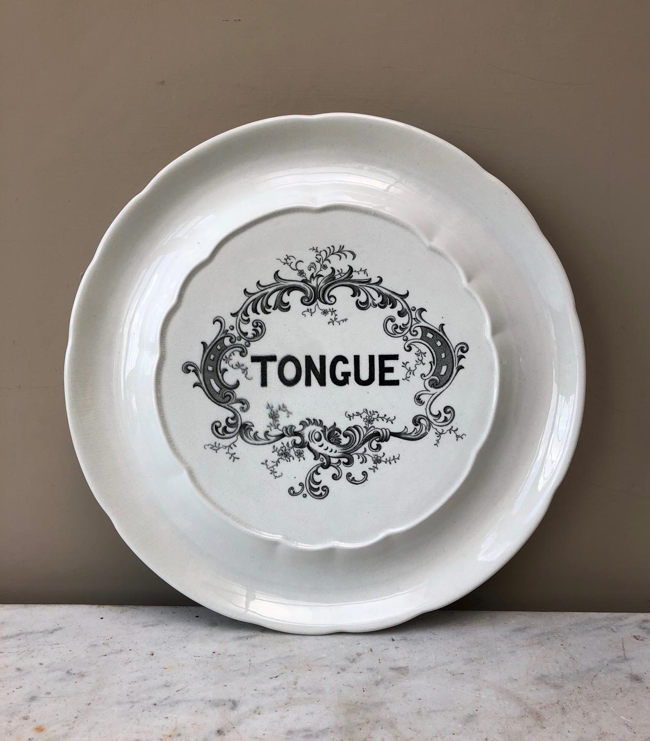 Edwardian Tongue Display Plate