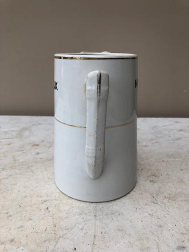 Early 20th Century White Jug - Hot Water