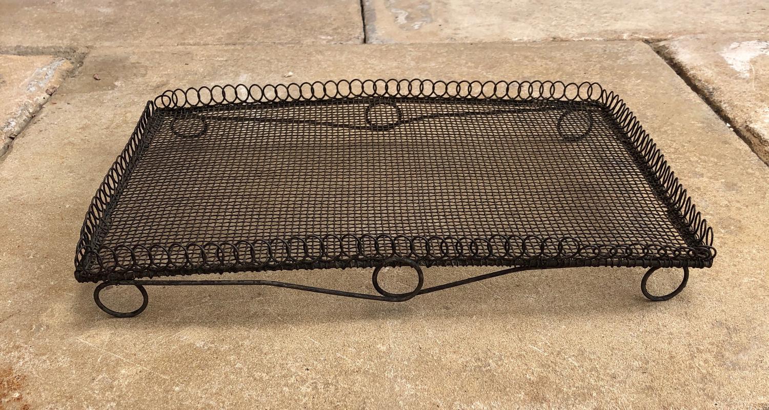 Victorian Loop Top Wire Work Cake Cooling Rack Tray