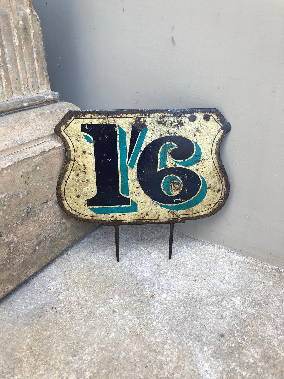Large Edwardian Toleware Grocers Price Sign