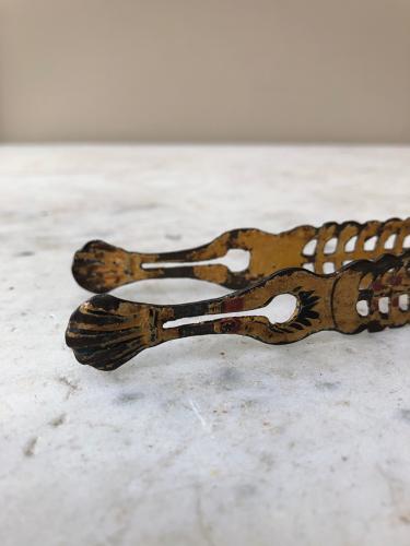Regency Toleware Sugar Tongs