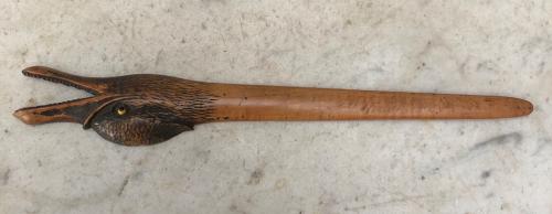 Victorian Carved Treen Duck Letter Opener