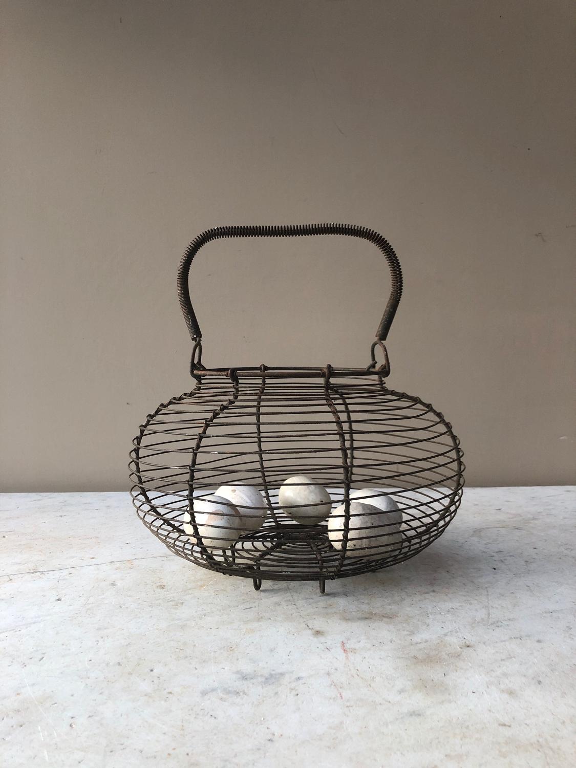 Wire Work Egg Basket c.1940