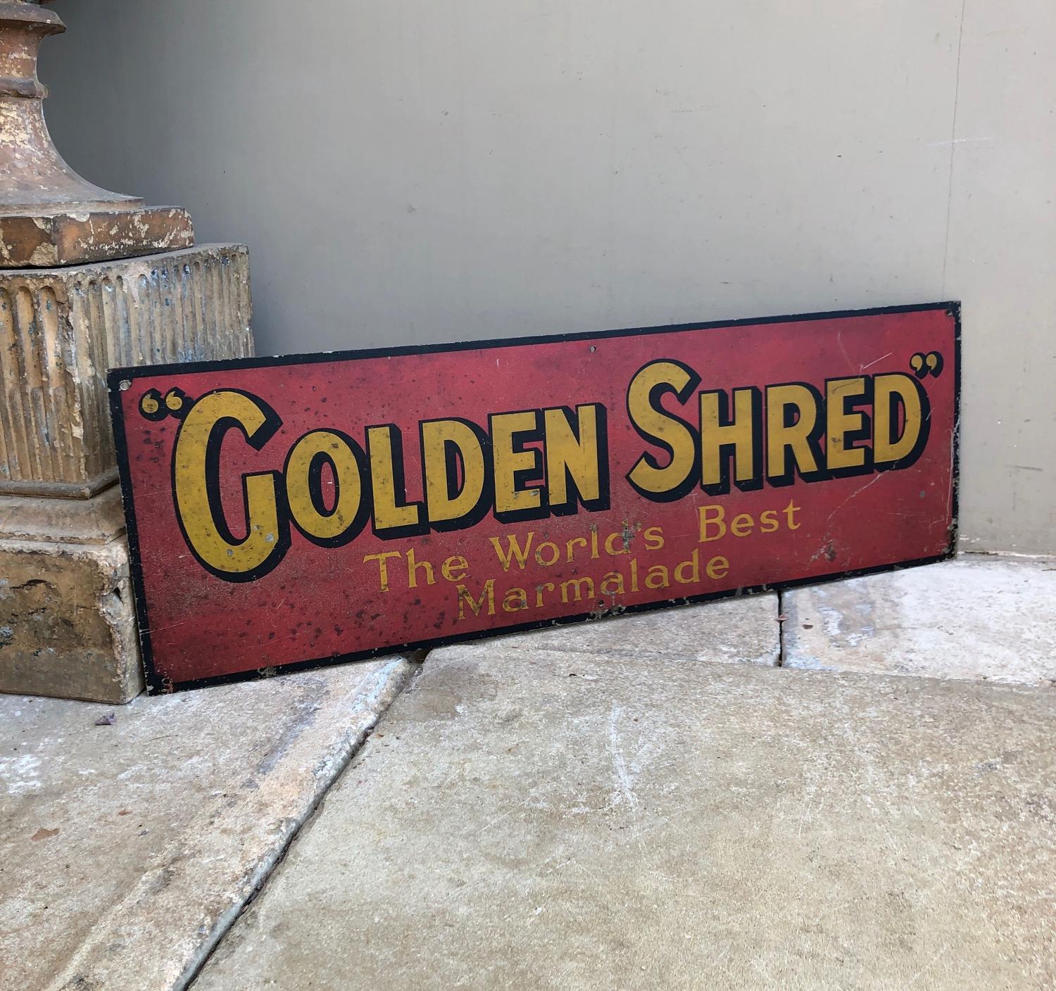 Early 20th Century Advertising Sign - Golden Shred