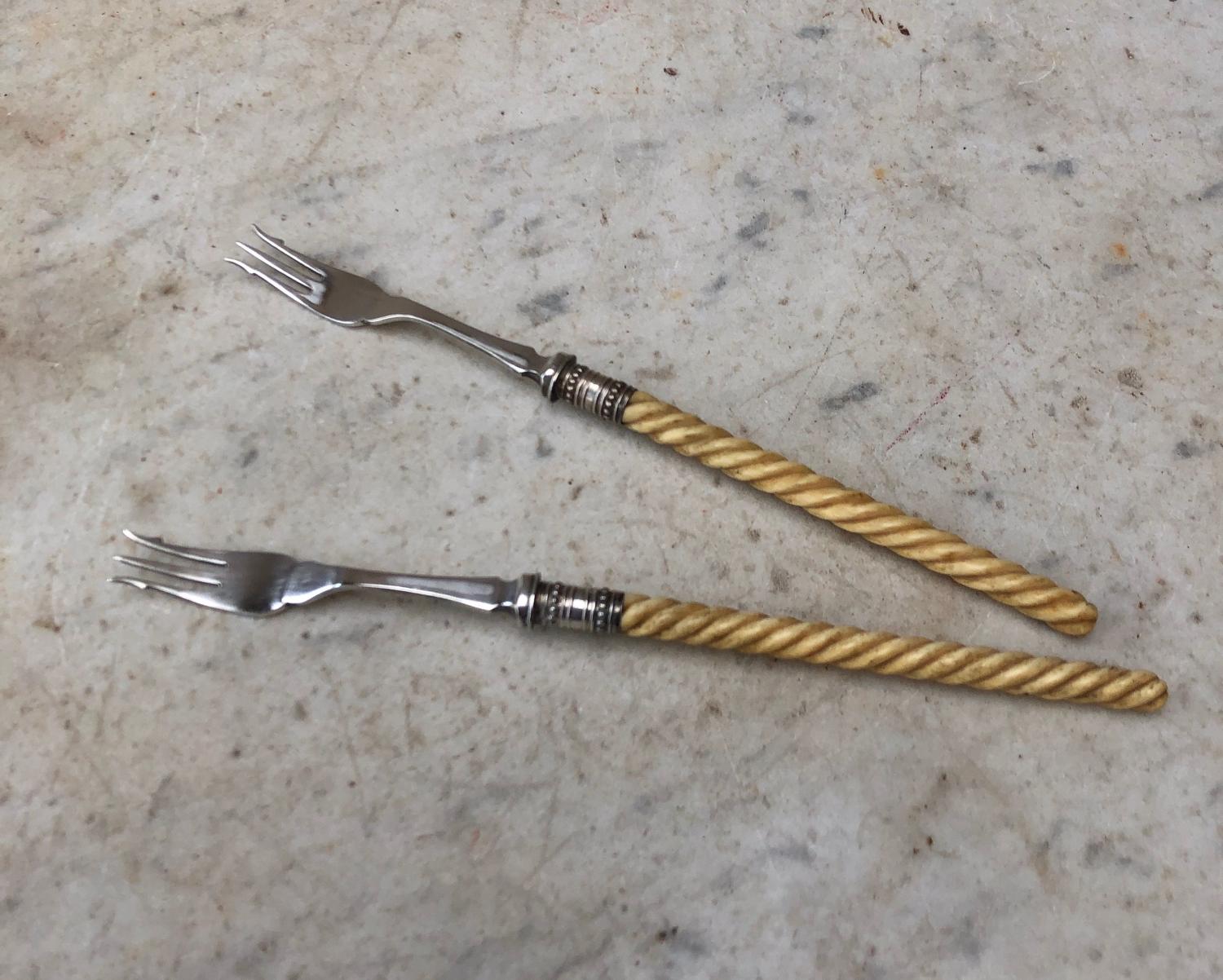 Pair of Antique Pickle Forks
