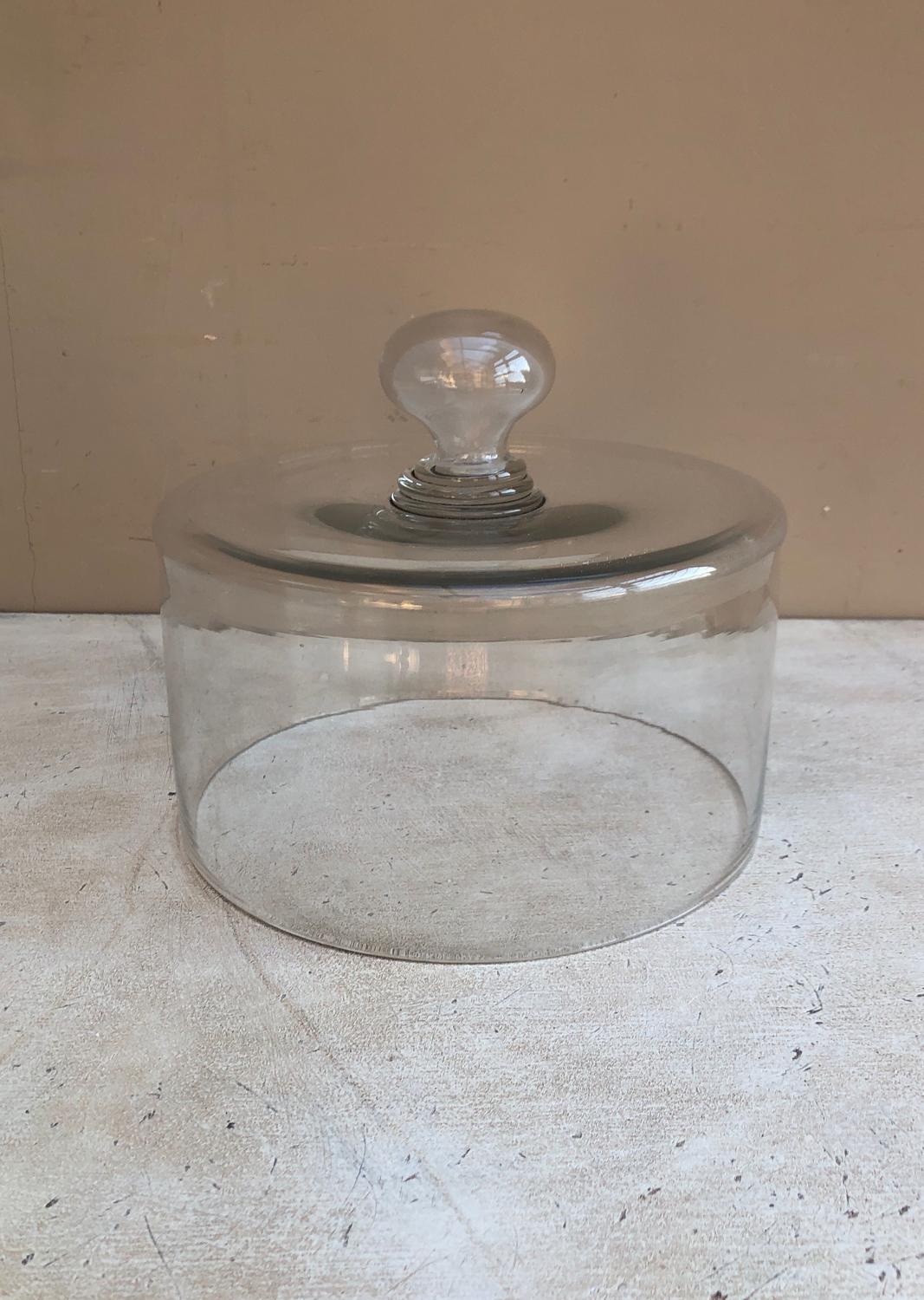 Late Victorian Hand Blown Glass Food Dome