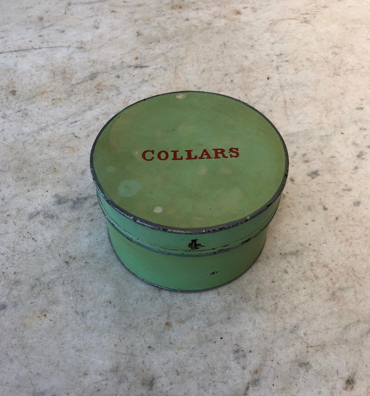 Late Victorian Toleware Collars Box - Completely Original