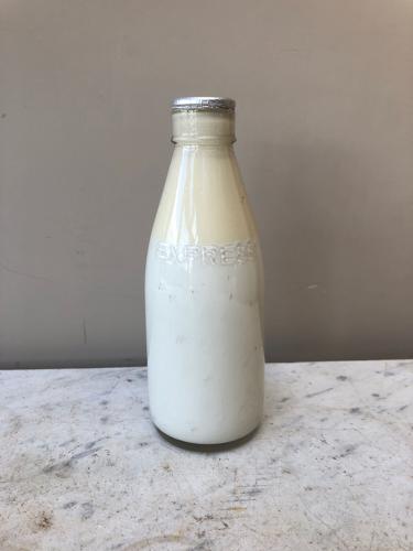 Mid Century Dairy's Display Milk Bottle - Reverse Glass Painted