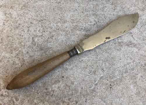 Early 20th Century Carved Butter Knife EPNS Blade