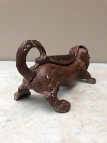 Edwardian Cast Iron Boot Shoe Scraper - Dachshund