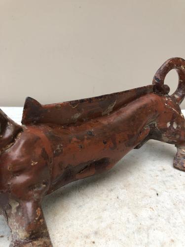 Edwardian Cast Iron Boot Shoe Scraper - Dachshund