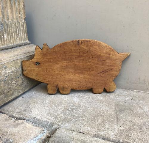 Early 20th Century Collectable Pig Chopping Board