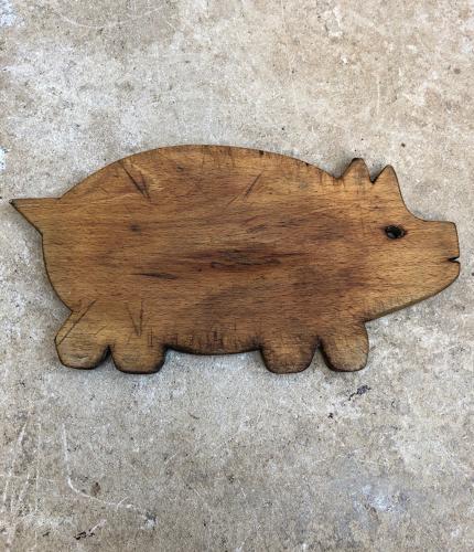 Early 20th Century Collectable Pig Chopping Board