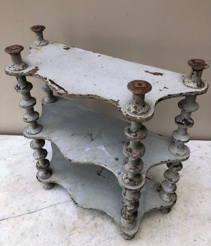 Late Victorian Pine Cotton Reel Shelves in Original Paint
