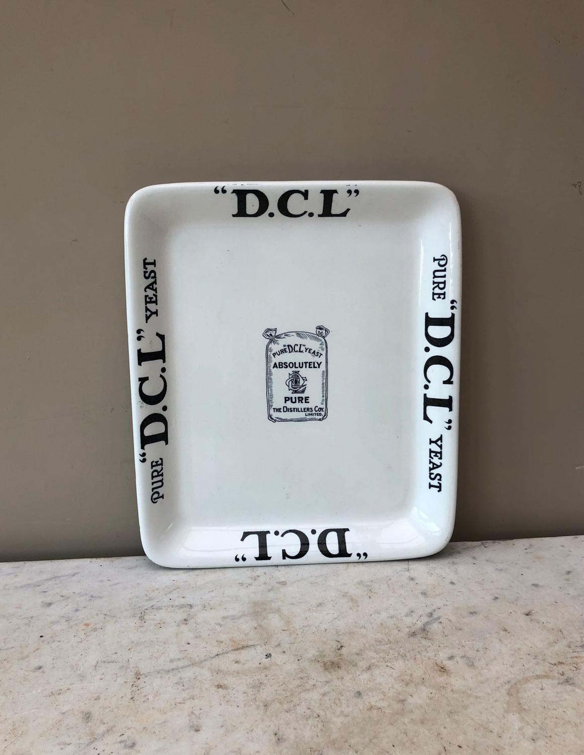 Edwardian Shops Advertising Display Plate - DCL Yeast