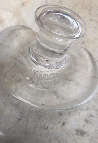 Late Victorian Shops Glass Advertising Pedestal - Stamped Wright & Son