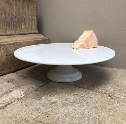 Huge Edwardian White Ironstone Pedestal Display Stand