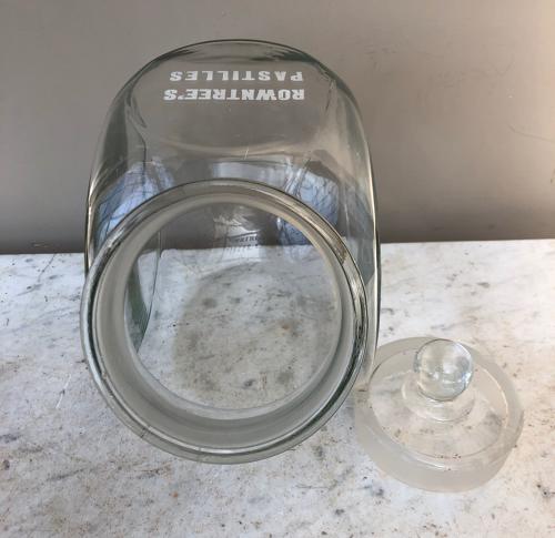 Rare Edwardian Shops Counter Top Advertising Jar - Rowntrees Pastilles