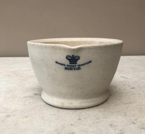 Rare Victorian Masons Patent Ironstone Mortar - Size 5