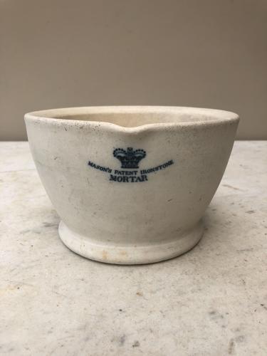 Rare Victorian Masons Patent Ironstone Mortar - Size 5