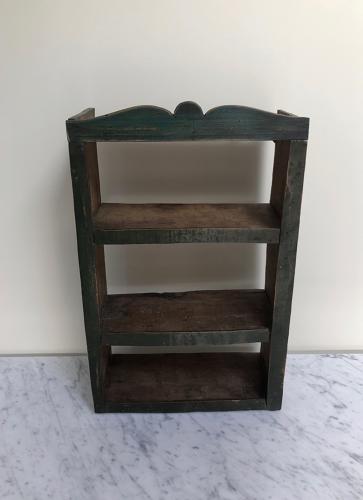Georgian Primitive Wall Shelves in Original Paint.