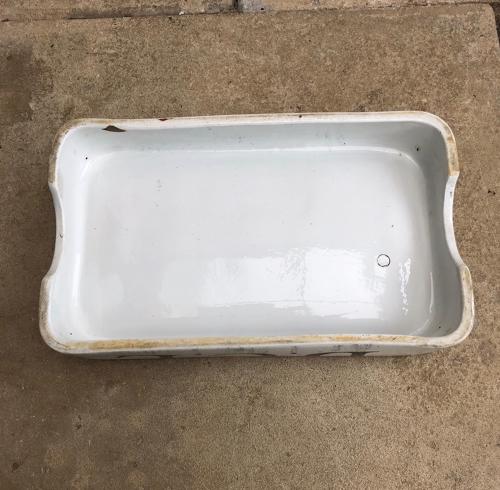 Early 20thC White Ironstone Grocers Slab for DCL Yeast