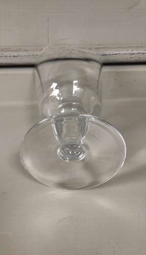 Antique Hand Blown Glasses - Etched K - Three Available