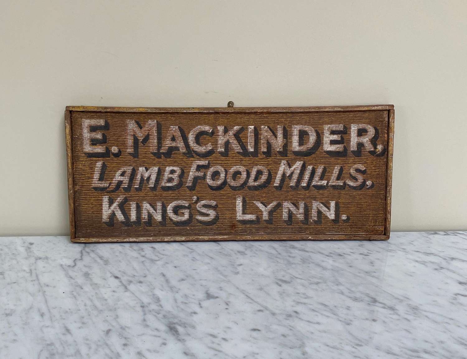 Late Victorian Painted Pine Trade Sign - Great All Original Paint