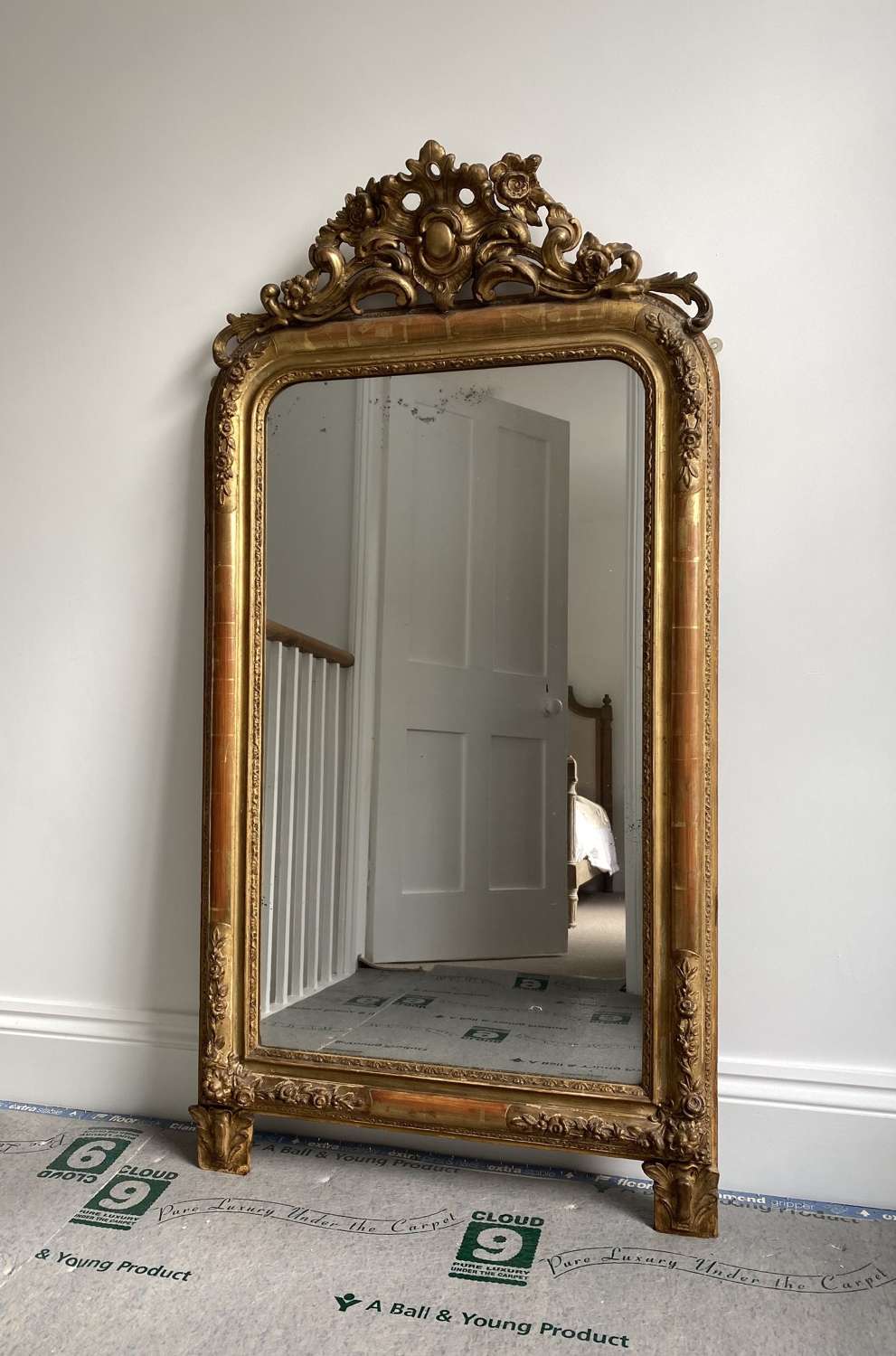 Quality Victorian French Mirror - Completely Original-Superb Condition