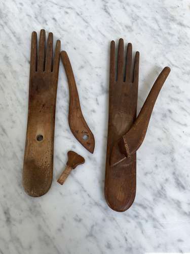 Rare Georgian Treen Pair of Lady’s Glove Stretchers - Driers