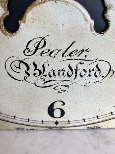 Late 19thC Hand Painted Clock Face - Quartz Movement - Fully Working