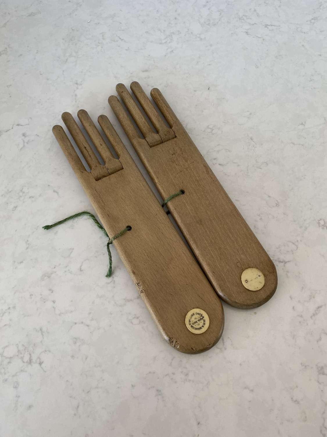 Pair of Late Victorian Lady’s Treen Glove Stretchers - Driers