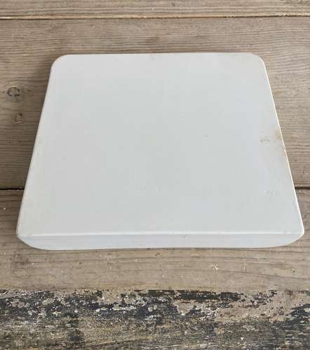 Large Edwardian White Ironstone Scale Plate - Perfect For Cheese