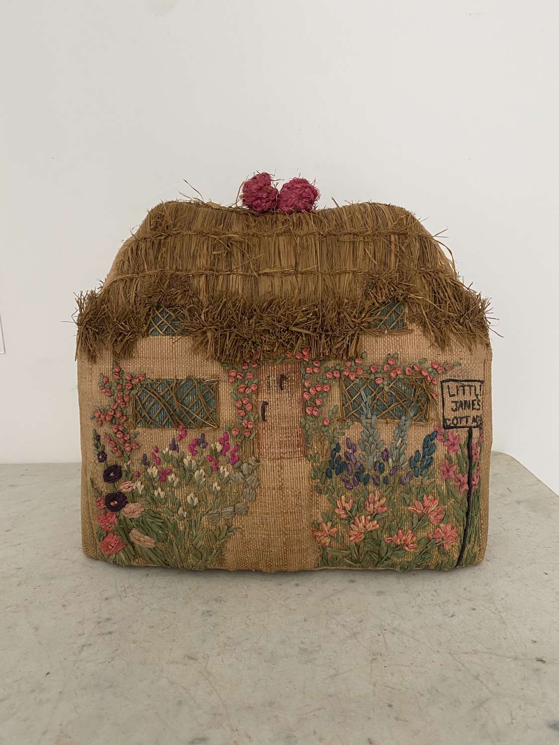 Early 20th Century Hand Stitched Cottage Tea Cosy