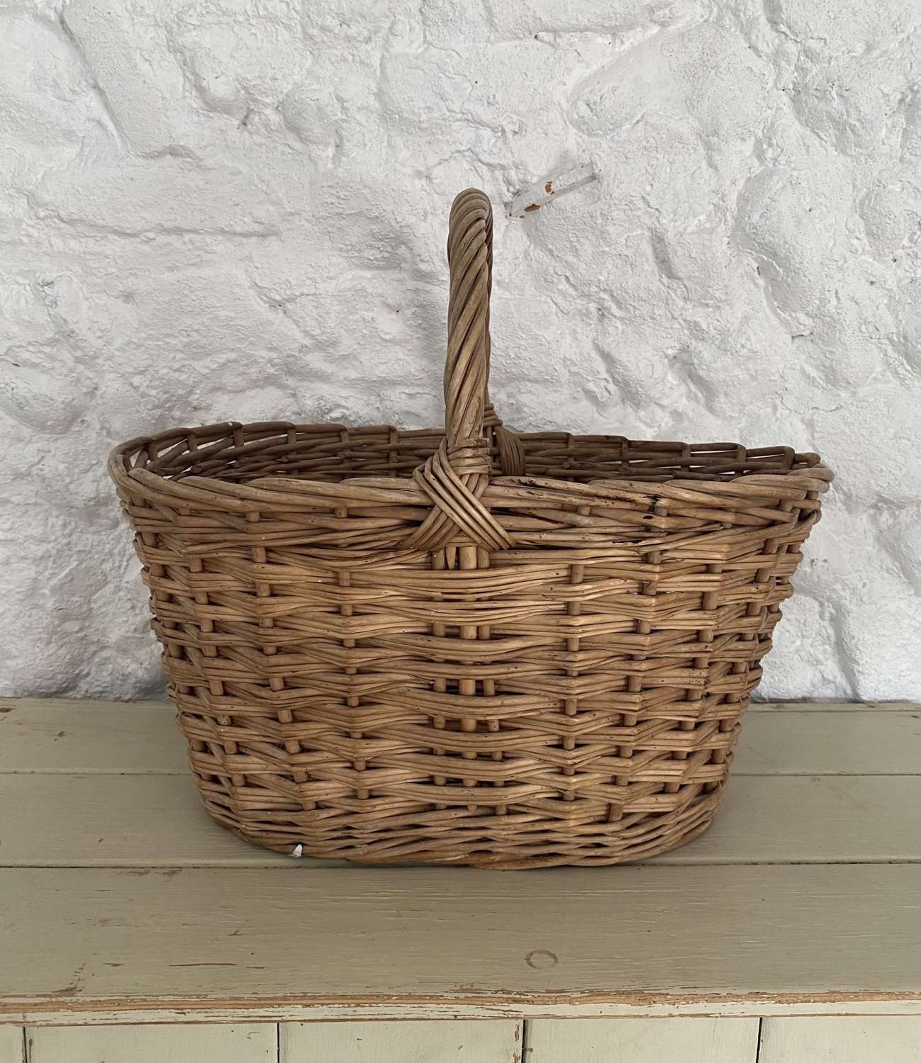 Early 20th Century Whicker Basket