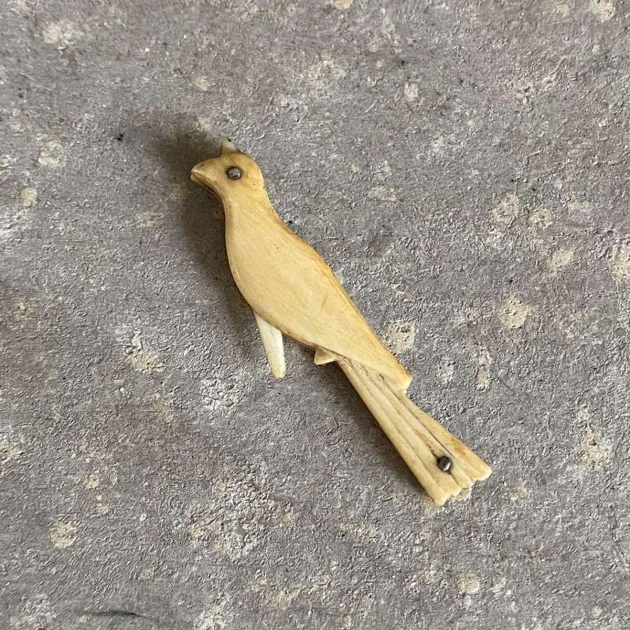 Rare Georgian Ivory Tooth Pick in the Shape of A Bird