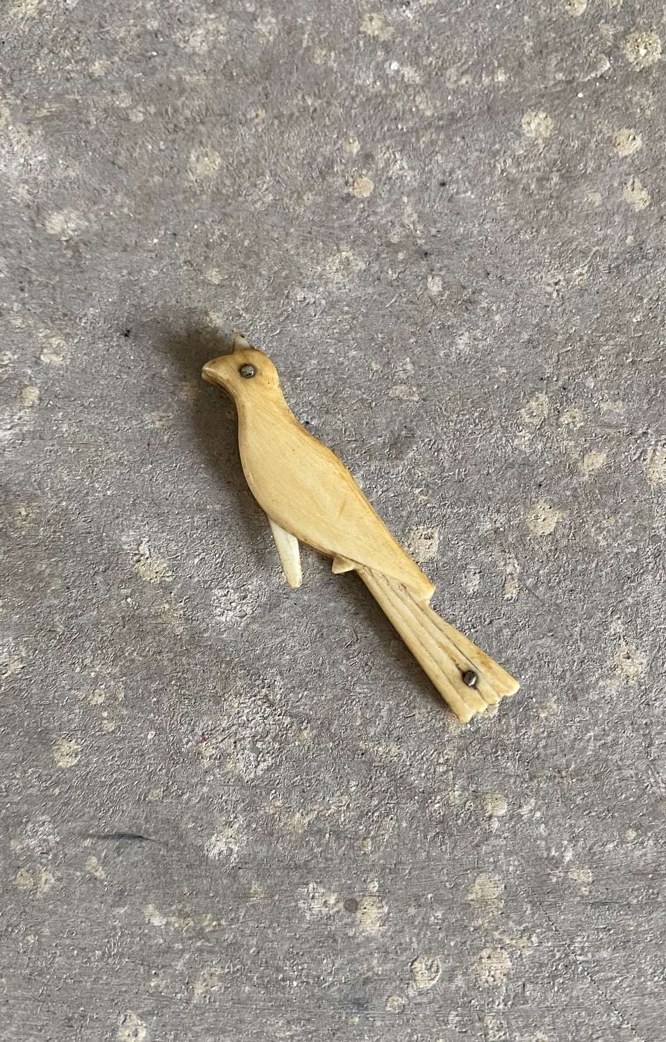 Rare Georgian Ivory Tooth Pick in the Shape of A Bird