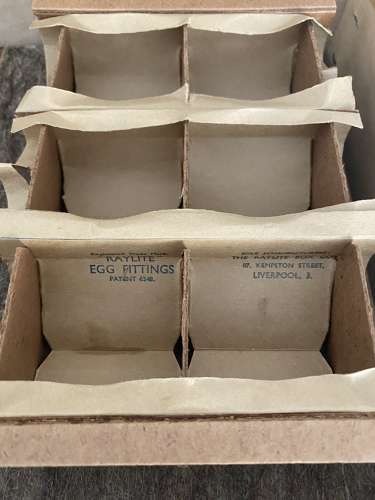 Superb Condition Early 20th Century Raylite Travelling Eggs Box