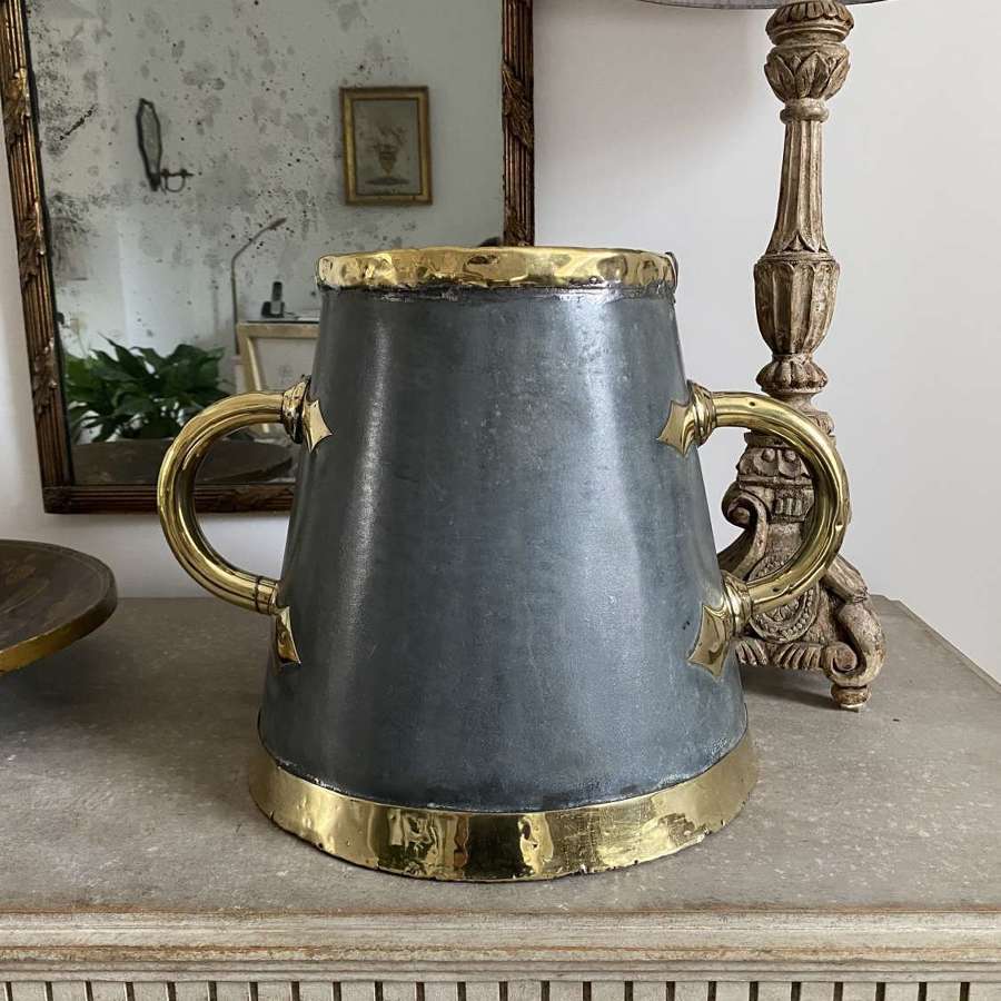 Georgian - Late Victorian - Gorgeous Brass Bound Bushel Measure