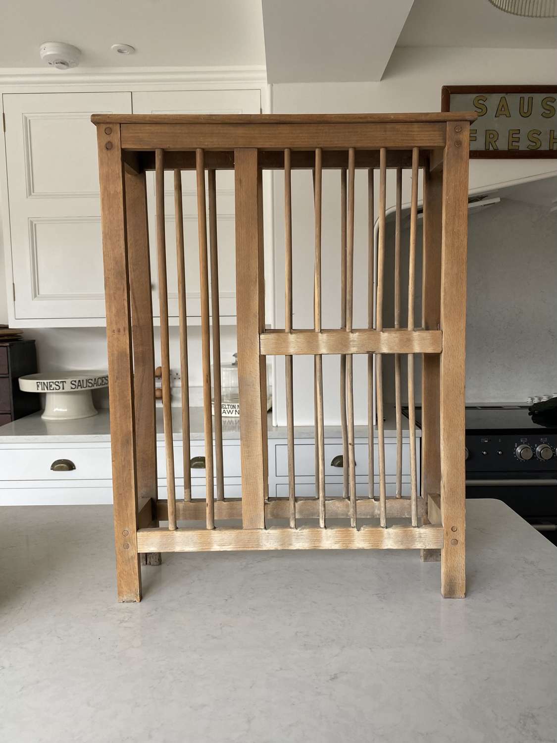 Early 20th Century Two Tier Plate Rack
