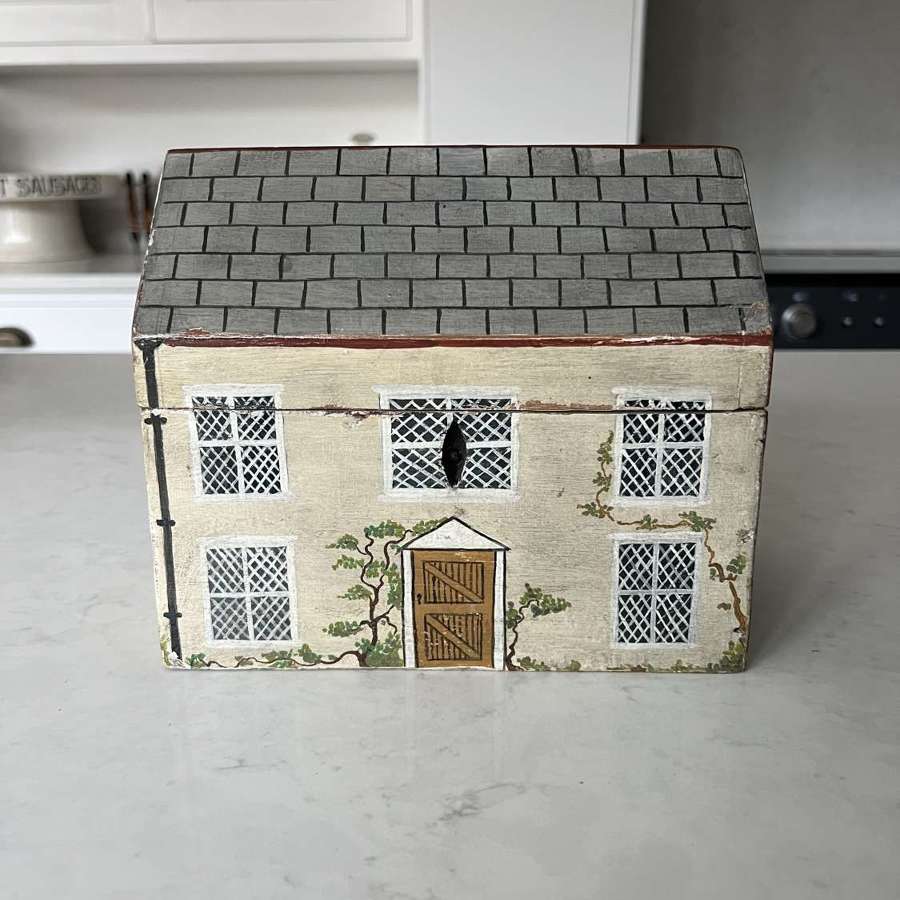 Antique Painted House Caddy - Doris Urquhart’s  Private Collection
