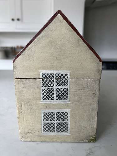 Antique Painted House Caddy - Doris Urquhart’s  Private Collection