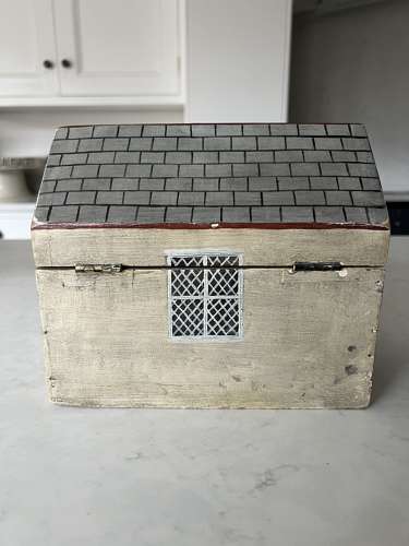 Antique Painted House Caddy - Doris Urquhart’s  Private Collection