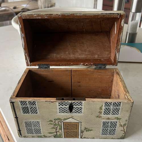 Antique Painted House Caddy - Doris Urquhart’s  Private Collection