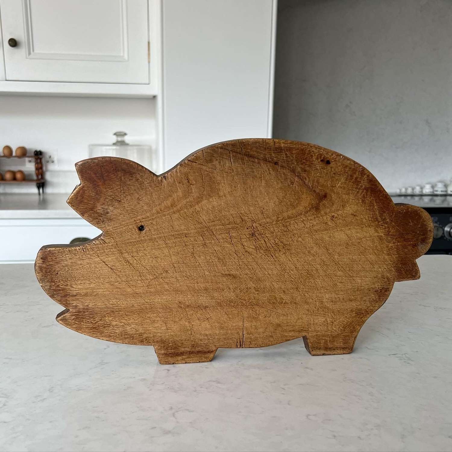 Antique Great Size Pig Shaped Chopping Board