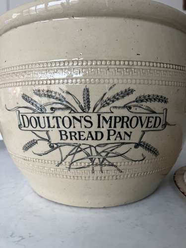Superb Unusual & Mint Condition Victorian Large Doulton Bread Pan