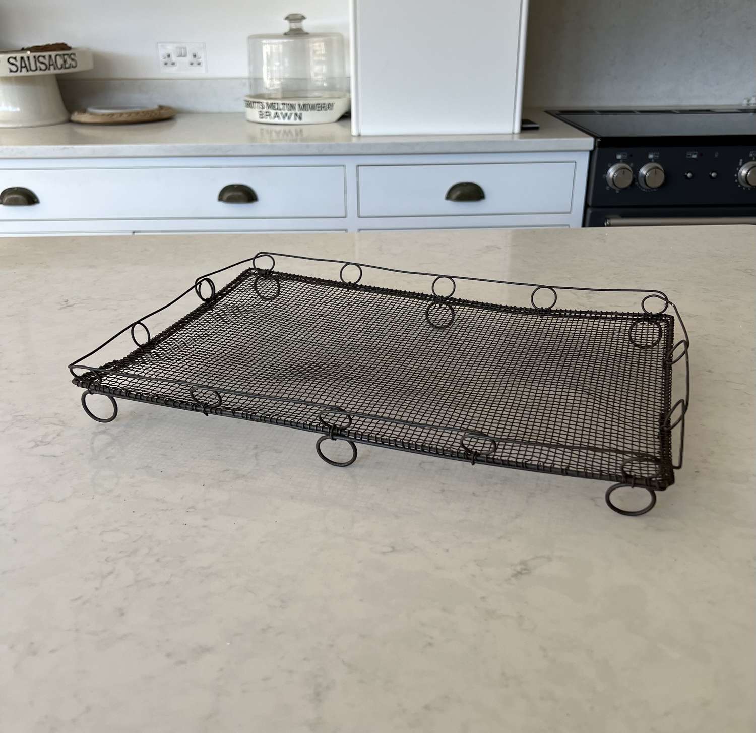 Early 20thC Wire Work Cake Cooling Rack with Loop Gallery