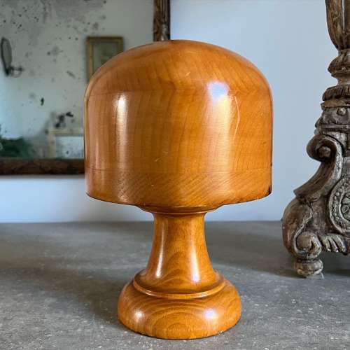 Wonderful Condition Milliners Hat Block on Original Stand