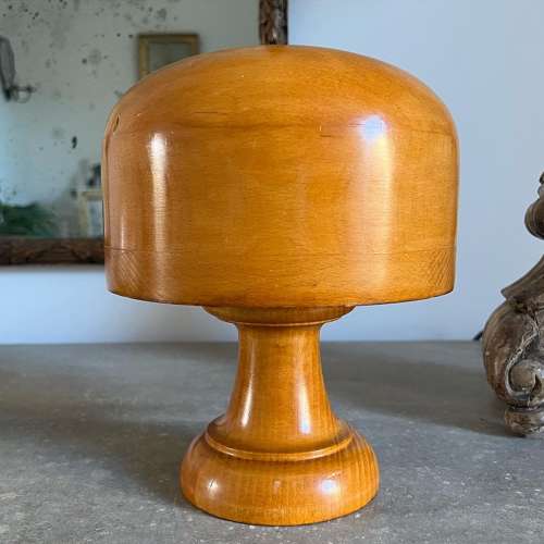 Wonderful Condition Milliners Hat Block on Original Stand